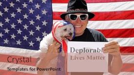  Presentation with matter - PPT theme having deplorable-lives-matter-photo-booth background and a  colored foreground