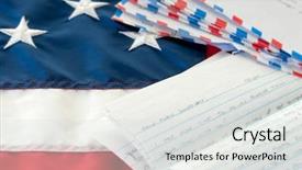  Presentation with letter - PPT theme featuring businessman looks to the future for new job opportunities background and a cream colored foreground