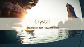  Presentation with kayak - PPT theme with deporte - young lady paddling the kayak background and a cream colored foreground