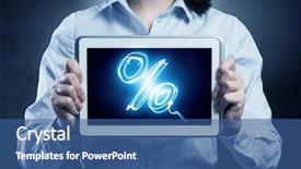  Presentation with deposit - Cool new PPT theme with deposit relationship - woman presenting banking concept backdrop and a  colored foreground