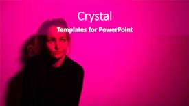  Presentation with sad woman lonely - Beautiful slide deck featuring depressed-mid-aged-woman backdrop and a gray colored foreground