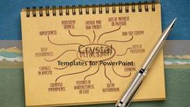  Presentation with spiral notebook - Theme consisting of depression-infographics-or-mind-map and a yellow colored foreground