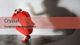  Presentation with burnout - Beautiful PPT theme featuring depression or burnout backdrop and a red colored foreground