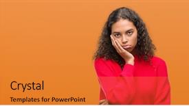  Presentation with depression - Presentation theme having depression problems with cross background and a gold colored foreground