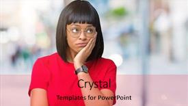  Presentation with african woman - Slide deck consisting of depression problems with cross background and a red colored foreground