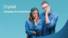  Presentation with cross love - Presentation theme consisting of depression problems with cross background and a teal colored foreground