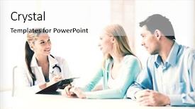  Presentation with patients - Amazing presentation having depressive medical staff - bright picture of doctor backdrop and a white colored foreground