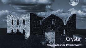  Presentation with castle - Slide set enhanced with derelict castle ruin background and a wine colored foreground