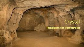  Presentation with ancient - Amazing presentation theme having derinkuyu-underground-city-is-one backdrop and a tawny brown colored foreground