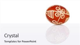  Presentation with egg - Cool new slides with derivatives - pisanica is a decorated croatian backdrop and a sky blue colored foreground