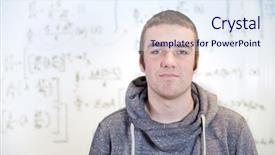  Presentation with smart - Colorful PPT theme enhanced with derivatives - smart young mathematician posing backdrop and a sky blue colored foreground