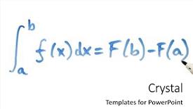  Presentation with whiteboard - PPT theme consisting of derivatives - writing a mathematical equation background and a white colored foreground