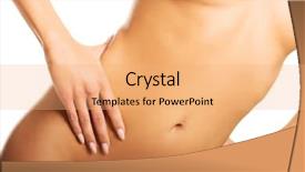  Presentation with slim belly - Audience pleasing presentation theme consisting of derma - close up on female slim backdrop and a coral colored foreground