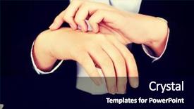  Presentation with elegant - Cool new presentation with derma - young elegant woman scratching her backdrop and a black colored foreground