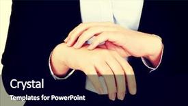  Presentation with elegant - PPT layouts featuring derma - young elegant woman scratching her background and a black colored foreground