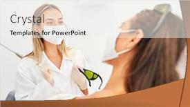  Presentation with after covid - Colorful PPT layouts enhanced with dermatologist-and-patient-with-mask backdrop and a sky blue colored foreground