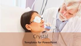  Presentation with acne woman - Audience pleasing theme consisting of dermatologist-treating-acne-scar backdrop and a coral colored foreground