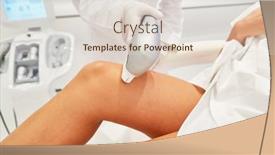  Presentation with stretch - Amazing theme having dermatologist-using-ultraformer-to-tighten backdrop and a lemonade colored foreground