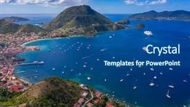  Presentation with west - Colorful slide deck enhanced with des saintes french guadeloupe caribean backdrop and a ocean colored foreground