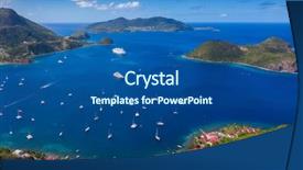  Presentation with die helden des olymps - Beautiful PPT theme featuring des saintes french guadeloupe caribean backdrop and a ocean colored foreground