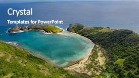  Presentation with west - Slides with des saintes french guadeloupe caribean background and a teal colored foreground