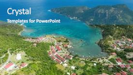  Presentation with west - Slides having des saintes french guadeloupe caribean background and a  colored foreground