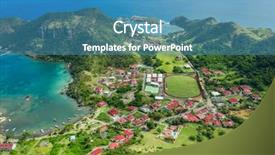  Presentation with west - Audience pleasing theme consisting of des saintes french guadeloupe caribean backdrop and a  colored foreground