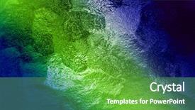  Presentation with aluminum sliding glass doors - Slide deck with descriptive - glass abstract background background and a shamrock green colored foreground