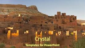  Presentation with sahara - Slides enhanced with desert - ait benhaddou kasbah along background and a tawny brown colored foreground