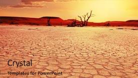  Presentation with desert - Colorful theme enhanced with desert - dead valley in namibia backdrop and a coral colored foreground