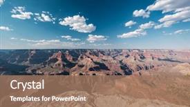  Presentation with arizona desert - Beautiful presentation theme featuring desert - grand canyon landscape arizona usa backdrop and a coral colored foreground