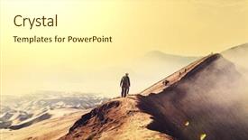  Presentation with volcano - Colorful presentation enhanced with desert - hike in bromo volcano backdrop and a white colored foreground