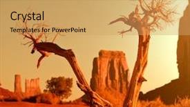  Presentation with utah - Slide deck enhanced with desert - monument valley utah usa background and a yellow colored foreground