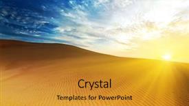  Presentation with time travel - PPT layouts enhanced with desert at sunrise time vietnam background and a gold colored foreground