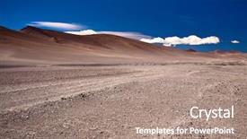  Presentation with chile - PPT theme featuring desert atacama chile background and a coral colored foreground