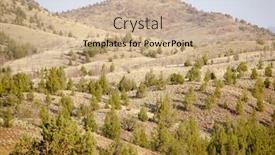  Presentation with desert - Slides consisting of desert-bushes background and a coral colored foreground