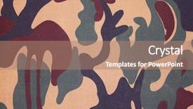  Presentation with camo desert - Audience pleasing slide deck consisting of desert camo - camouflage texture backdrop and a coral colored foreground