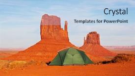  Presentation with utah - Slide deck with scaffolding on a construction site of a new building background and a teal colored foreground