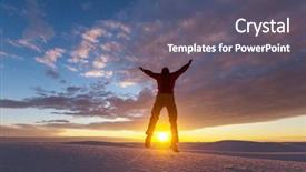  Presentation with tent - PPT layouts consisting of tent in white dunes usa background and a  colored foreground