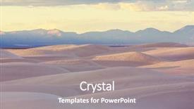  Presentation with usa health economics - Presentation theme with desert tent - white sands park in usa background and a  colored foreground