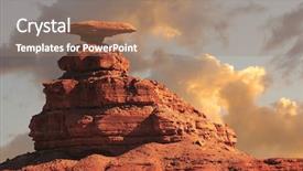  Presentation with mexican - Slides featuring desert horizon - nice striking image background and a coral colored foreground