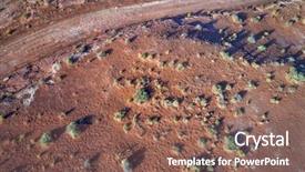  Presentation with moab - Slide set having desert in the moab area background and a violet colored foreground