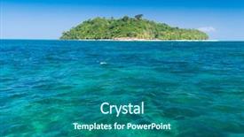  Presentation with heaven - Slide deck having desert island heaven on earth background and a  colored foreground