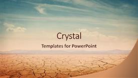  Presentation with global warming - Cool new presentation theme with desert landscape background global warming backdrop and a lemonade colored foreground