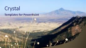  Presentation with arizona desert - Beautiful slides featuring desert landscape from miller peak backdrop and a sky blue colored foreground