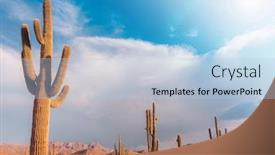  Presentation with arizona desert - PPT layouts featuring desert-landscape-in-arizona-usa background and a light blue colored foreground