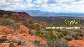  Presentation with arizona desert - Beautiful slides featuring desert-landscape-in-arizona backdrop and a tawny brown colored foreground