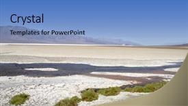  Presentation with landscape desert - Amazing slides having desert landscape in death valley national park california backdrop and a teal colored foreground