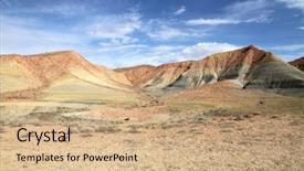  Presentation with arizona desert - Slides having desert landscape in page arizona background and a coral colored foreground