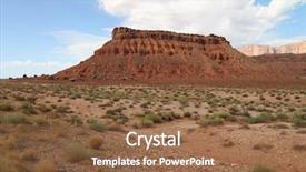  Presentation with nevada desert - Amazing theme having desert landscape vermillion cliffs backdrop and a tawny brown colored foreground